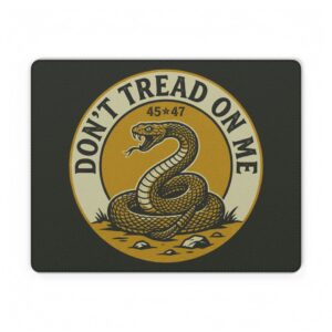 Don't Tread On Me PU Leather Mouse Mat — Gadsden Snake Desk Pad