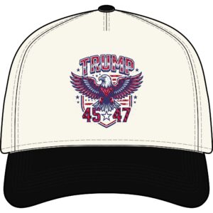 Trump Eagle Cap — Patriotic 4547 Two-Tone Baseball Hat
