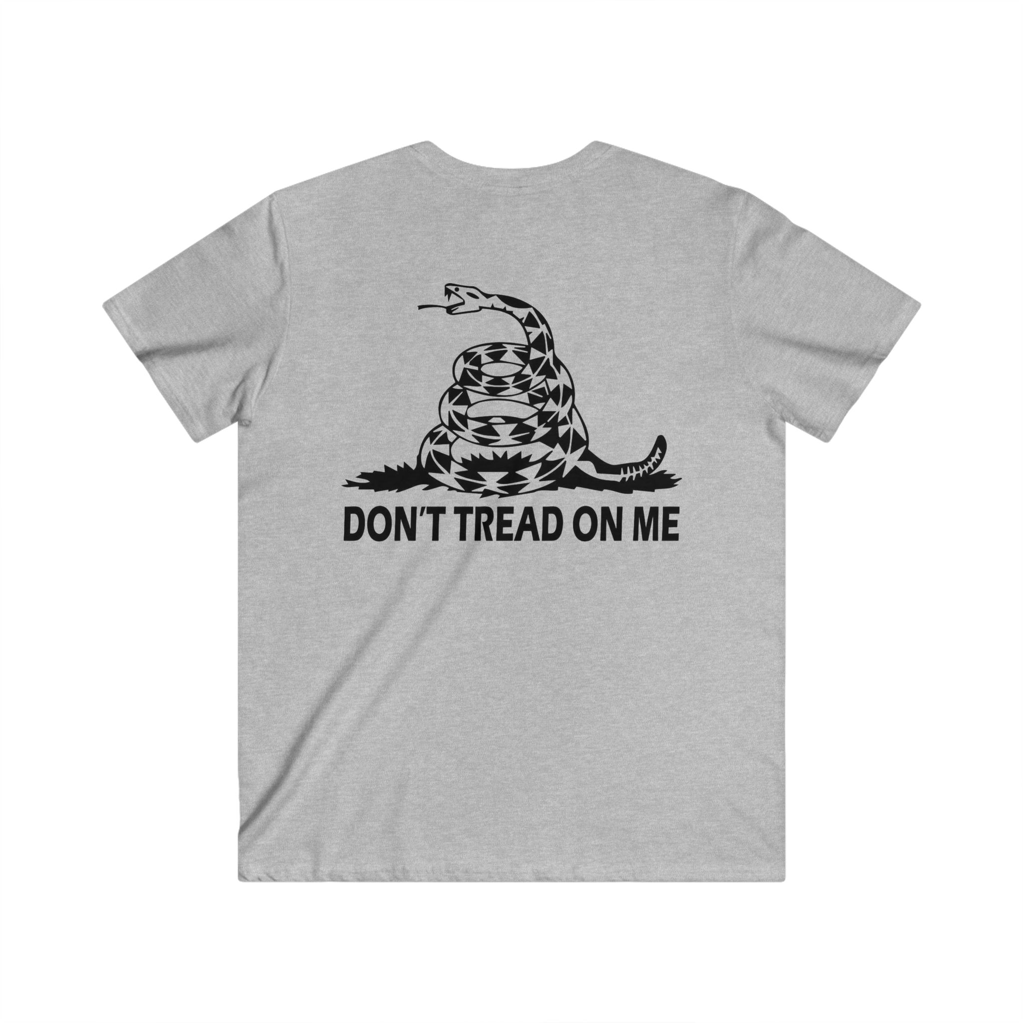 DON'T TREAD ON ME V-Neck Short Sleeve Tee - Image 2