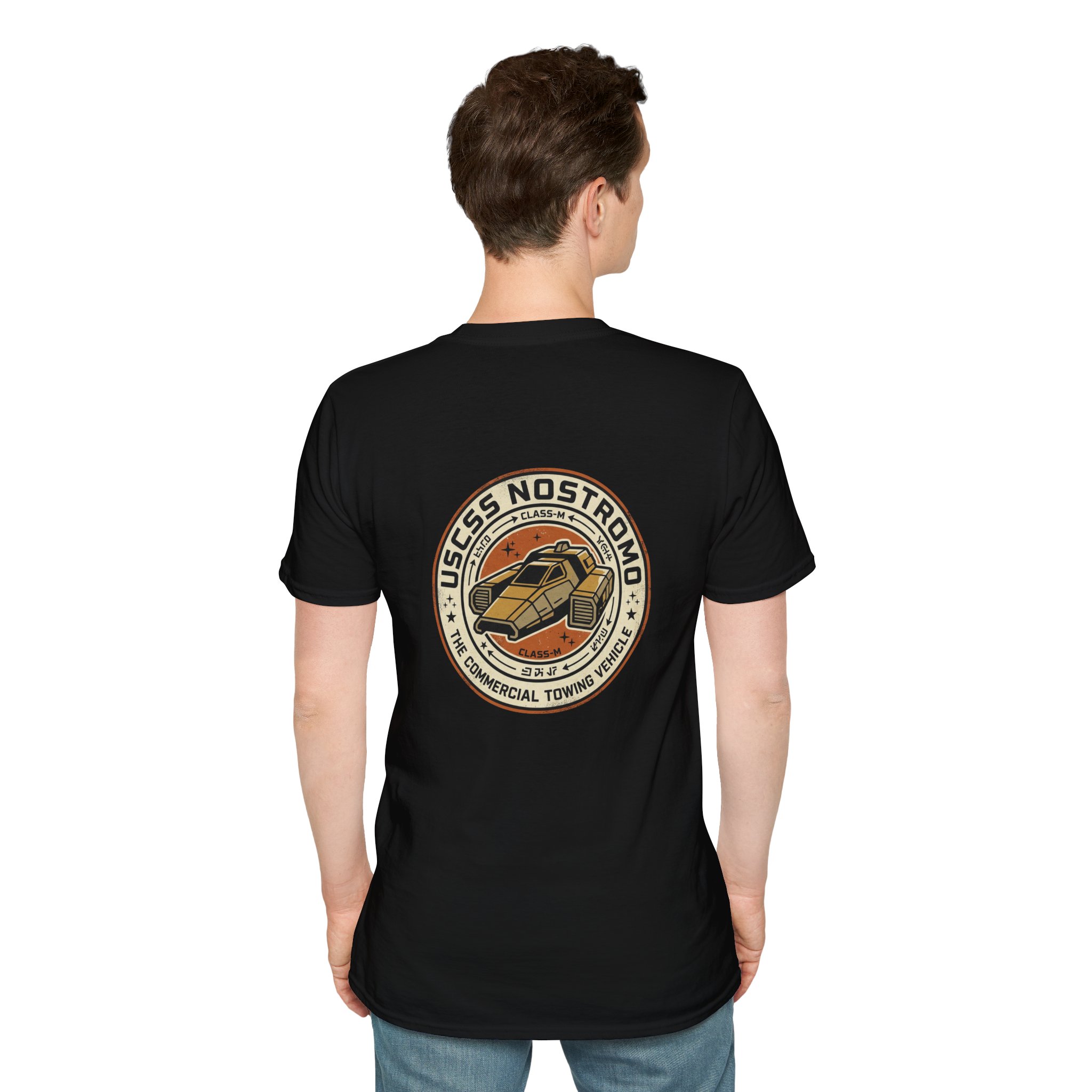 USCSS Nostromo Ship Patch T-Shirt — Vintage Sci‑Fi Chest Graphic - Image 2