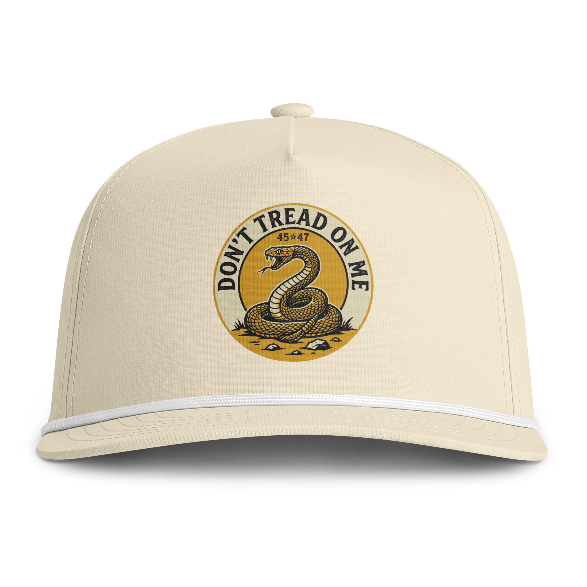 Don't Tread On Me Rope Cap — Vintage Gadsden Patch Hat - Image 2