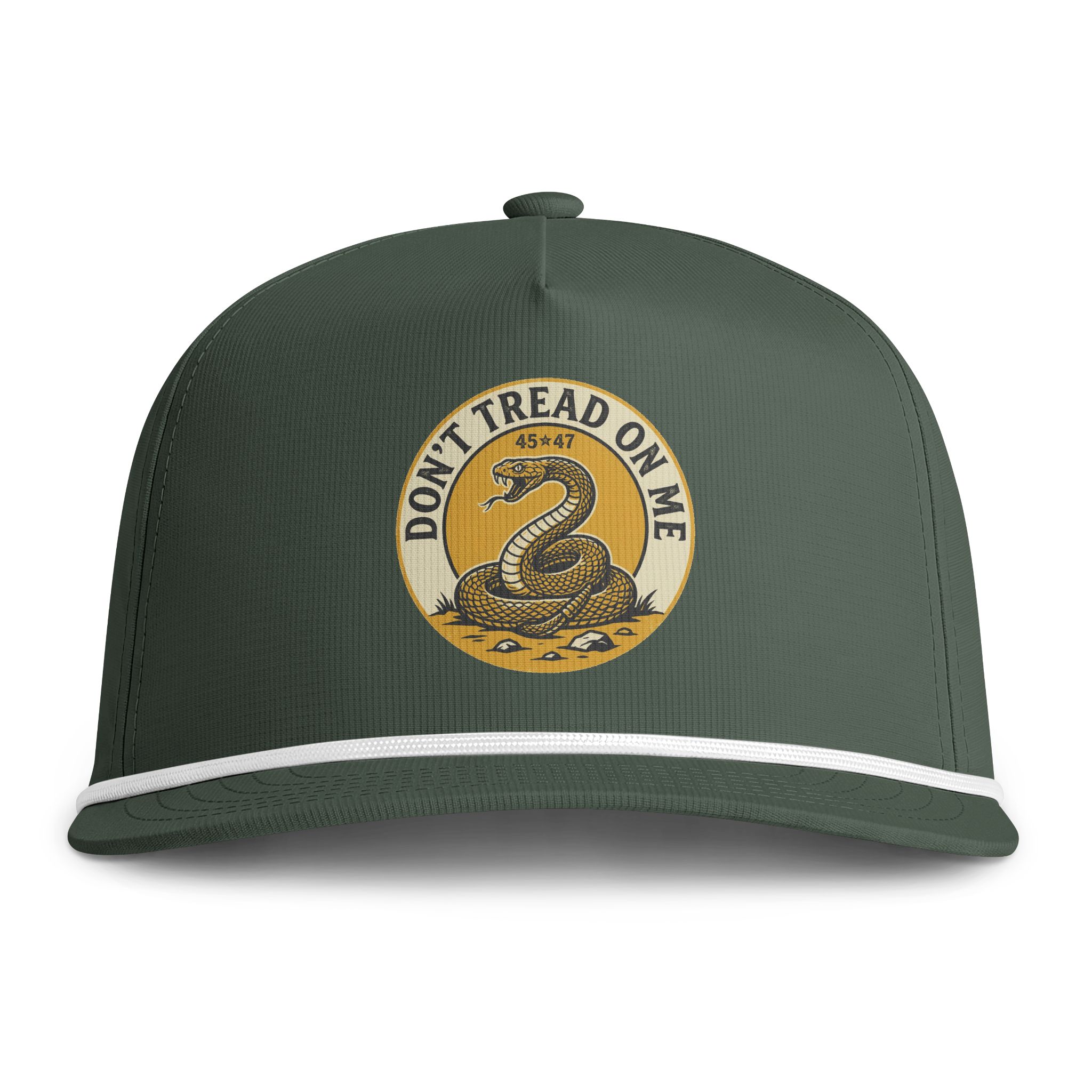 Don't Tread On Me Rope Cap — Vintage Gadsden Patch Hat - Image 4