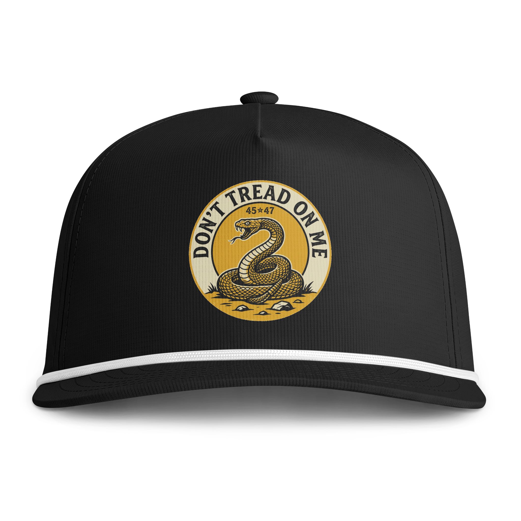 Don't Tread On Me Rope Cap — Vintage Gadsden Patch Hat - Image 5