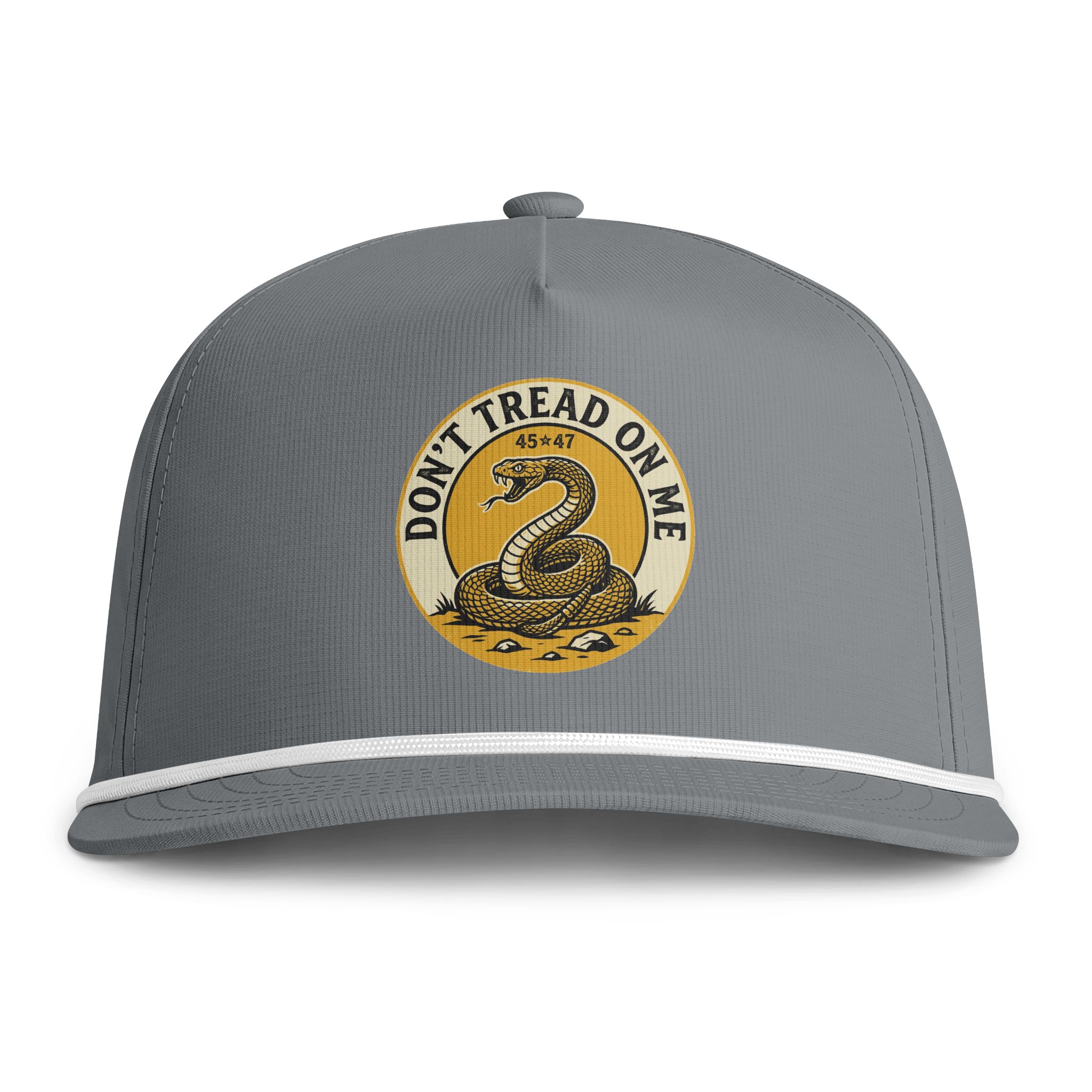 Don't Tread On Me Rope Cap — Vintage Gadsden Patch Hat - Image 3
