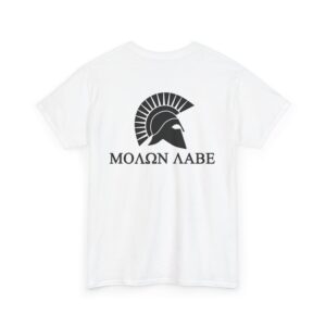 Molon Labe Spartan Helmet T‑Shirt