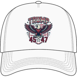 Trump 45→47 Eagle Trucker Hat