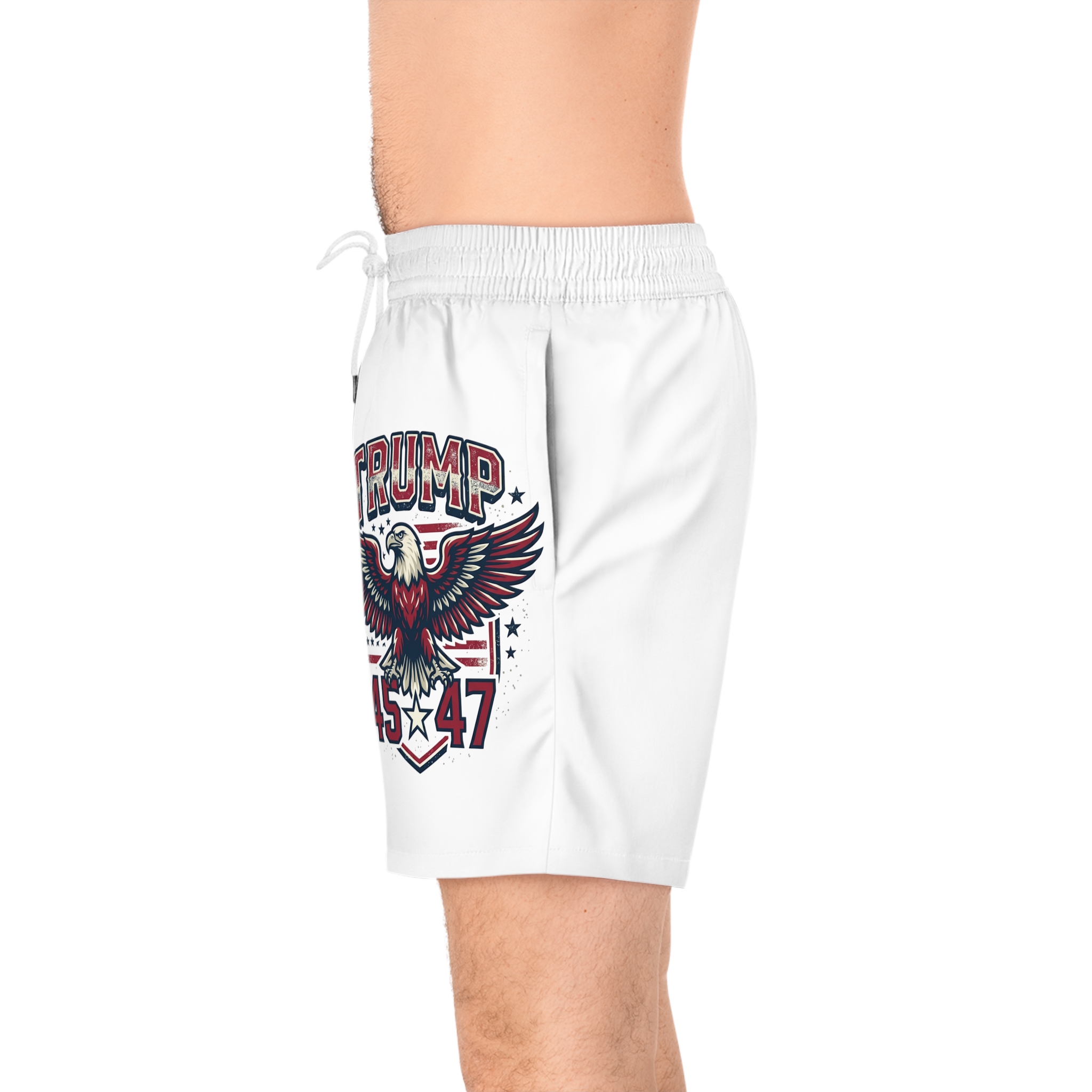 Trump 45-47 Eagle American Flag Swim Shorts - Image 4