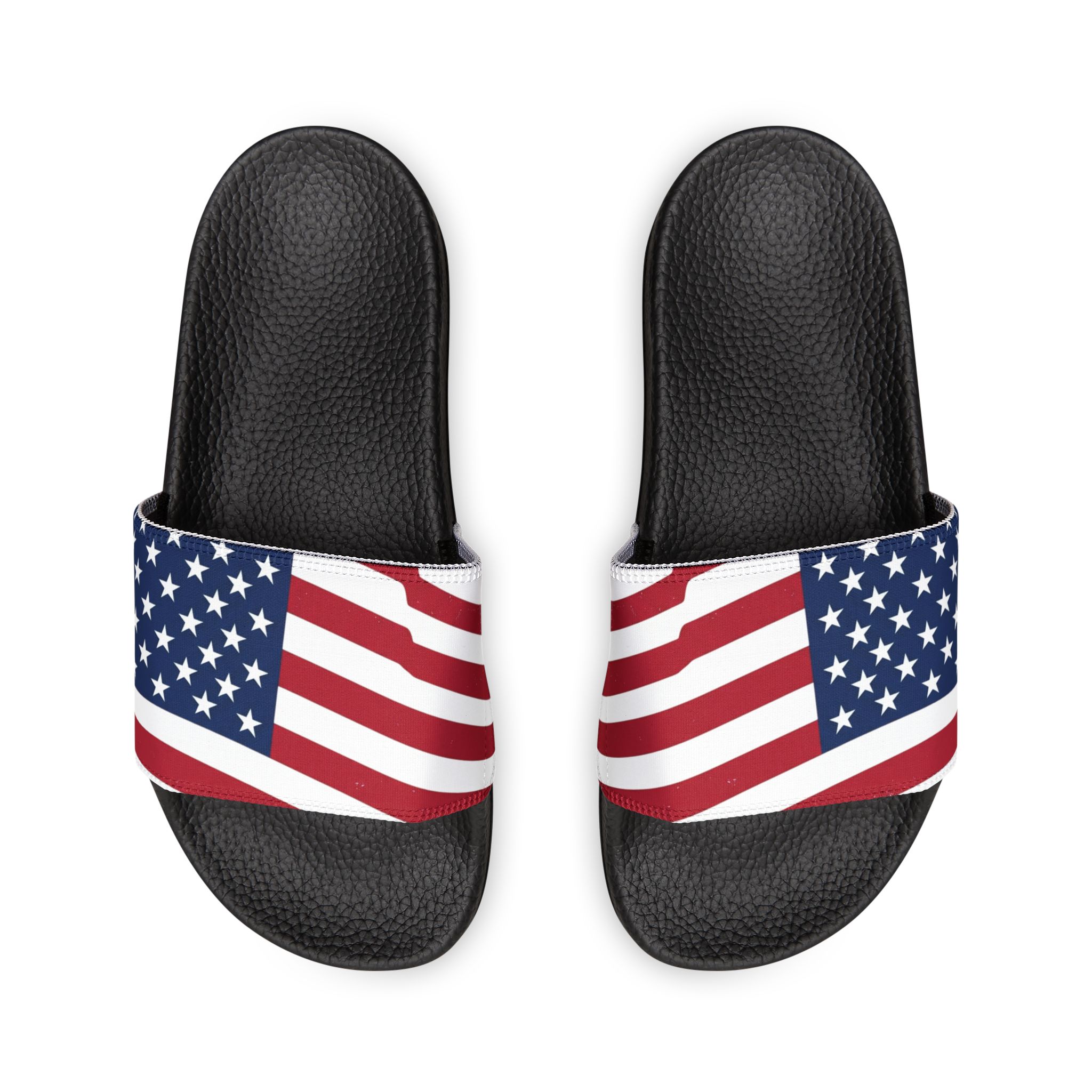 American Flag Slide Sandals — Women's Removable- Strap Patriotic Pool Slides - Image 8
